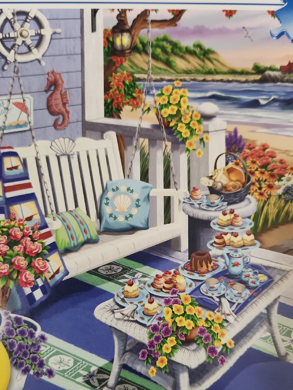 2 Ravensburger 300 Pc Puzzles LARGE FORMAT Seaside Sunshine Washi Wishes Craft - Picture 4 of 11
